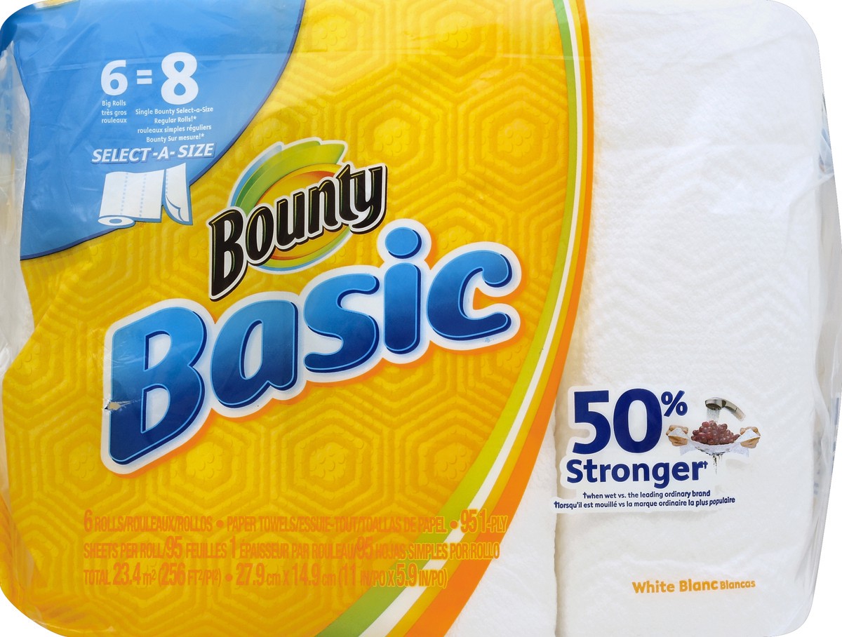 slide 1 of 5, Bounty Paper Towels 6 ea, 6 ct