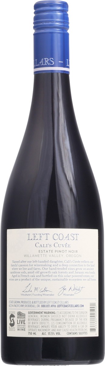 slide 9 of 12, Left Coast Cali's Cuvee Willamette Valley Oregon Estate Pinot Noir 750 ml, 750 ml