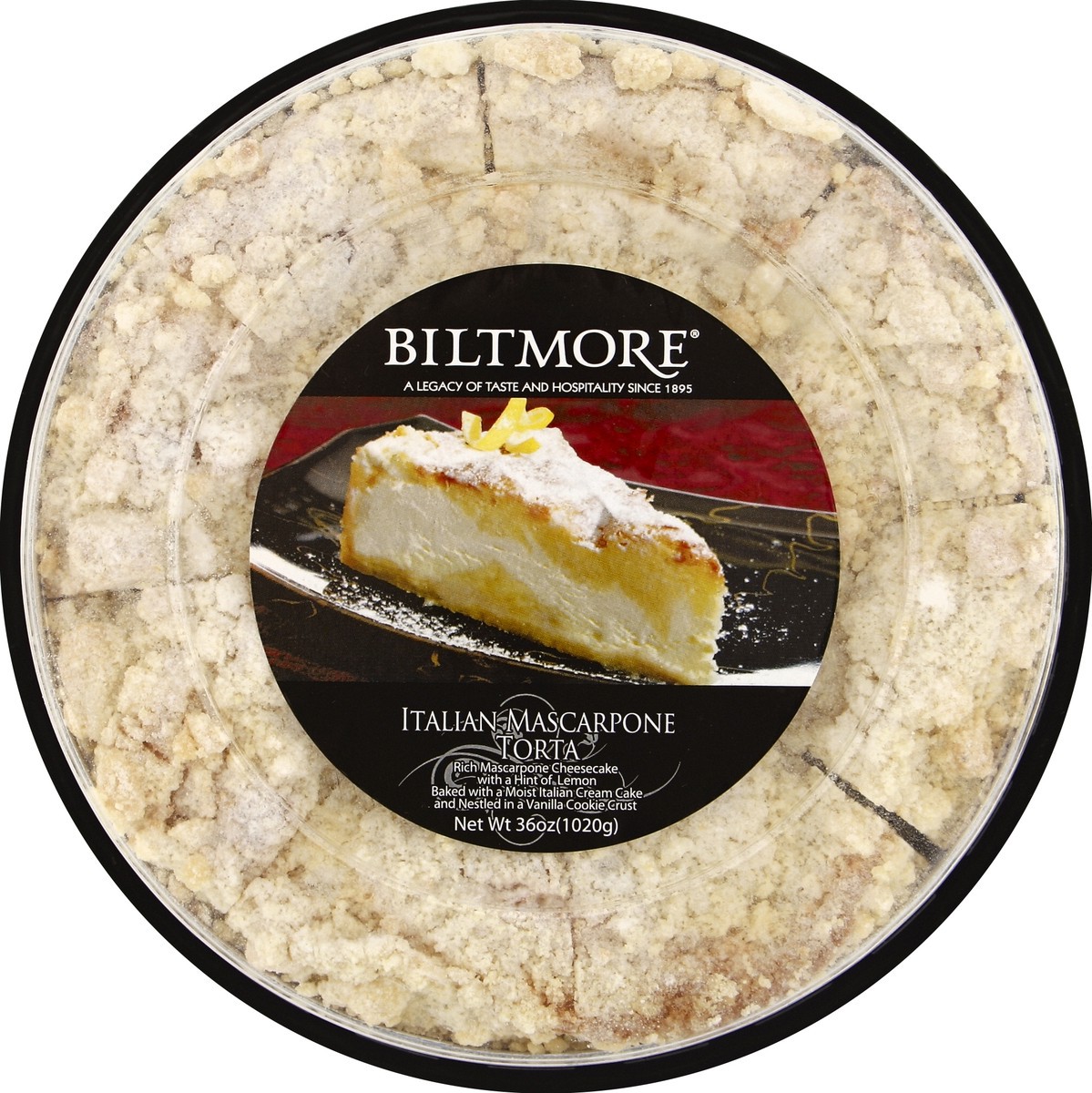 slide 1 of 3, Biltmore Italian Mascapone Torta, 36 oz