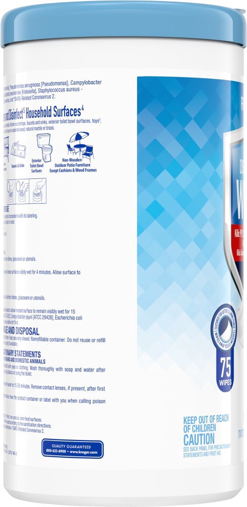 slide 2 of 4, Kroger Home Sense Fresh Scent Disinfecting Wipes, 75 ct