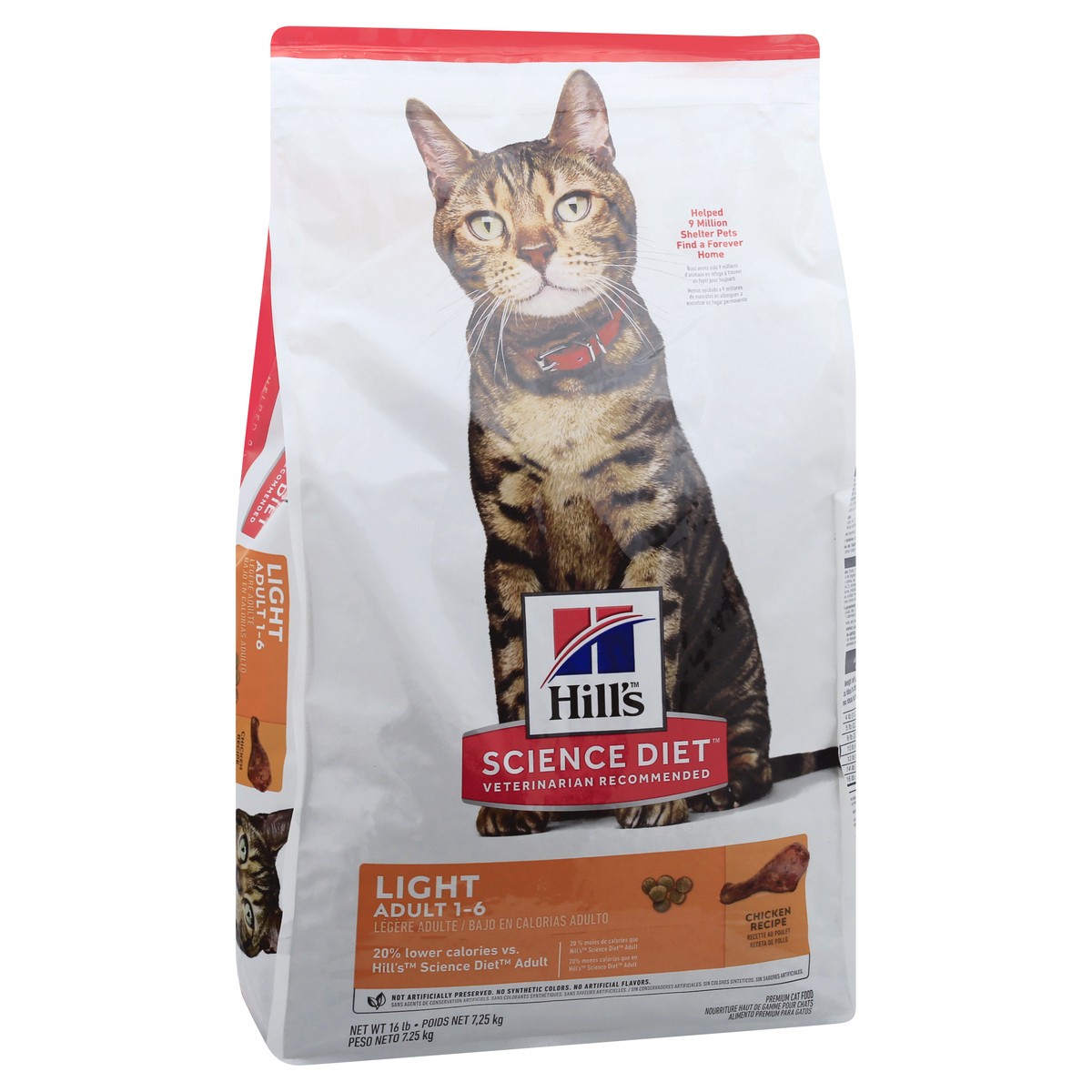 Hills light outlet cat food