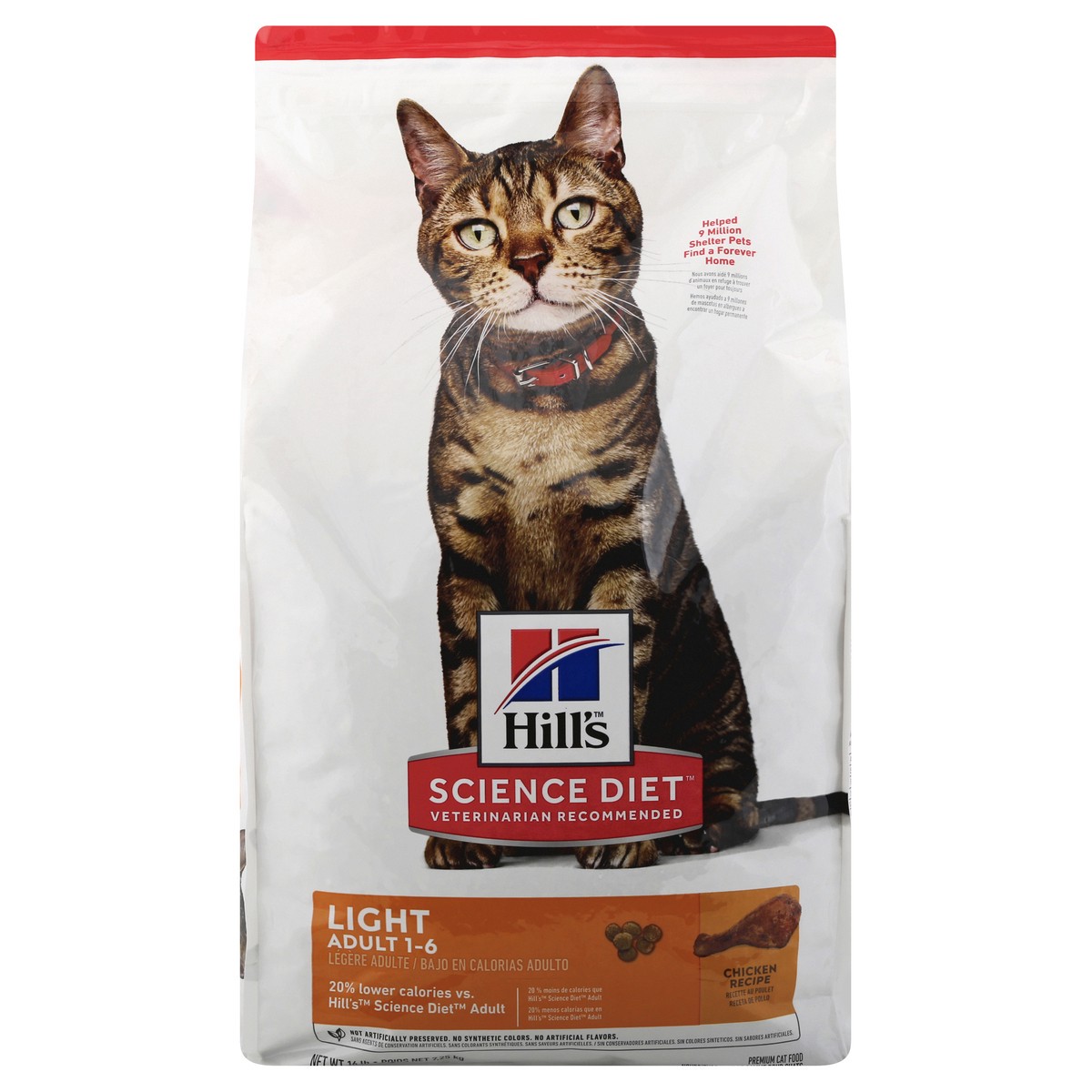 Science diet low store calorie cat food