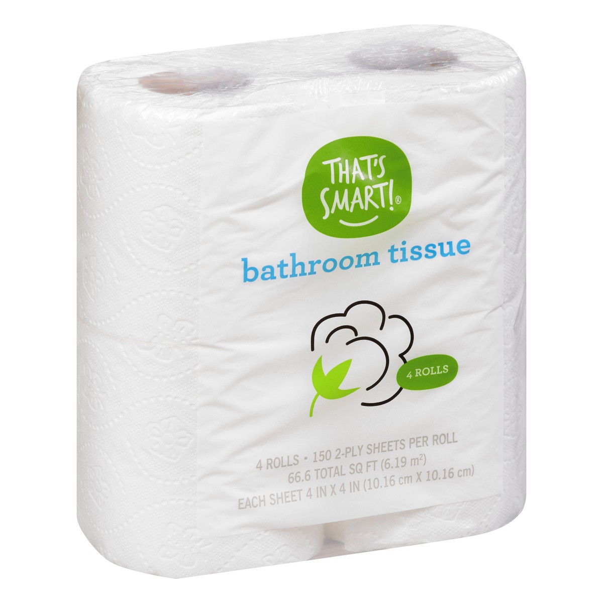 slide 2 of 8, That's Smart! 2-Ply Bathroom Tissue 4 ea, 4 ct