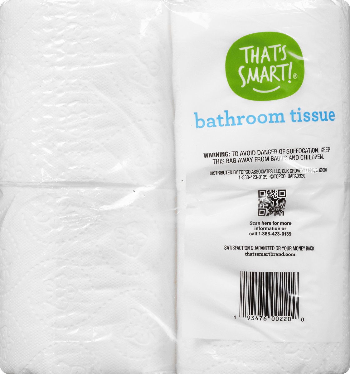 slide 8 of 8, That's Smart! 2-Ply Bathroom Tissue 4 ea, 4 ct