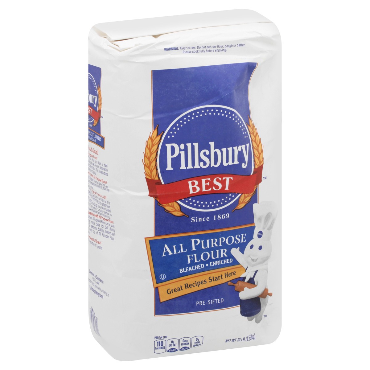 slide 7 of 13, Pillsbury Best Bleached Enriched All Purpose Flour 10 lb, 10 lb