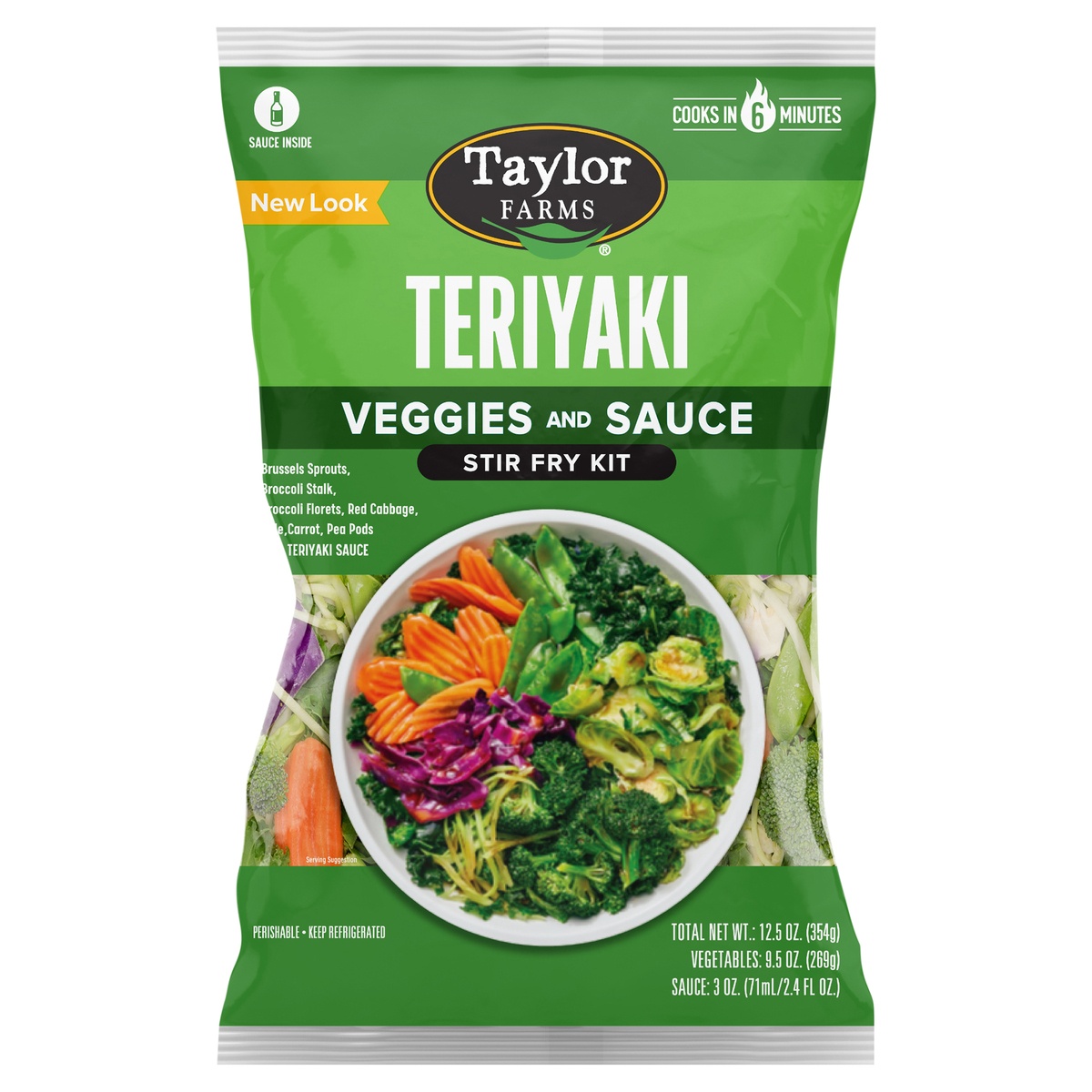 slide 1 of 1, Taylor Farms Teriyaki Stir Fry Kit, 12.5 oz