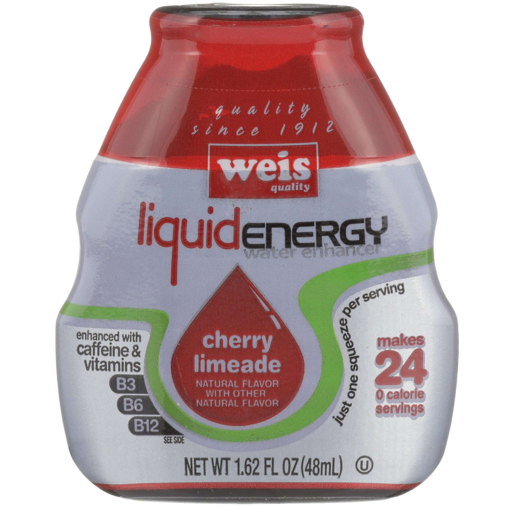 slide 1 of 6, Weis Quality Cherry Limeade Water Enhancer - 1.62 fl oz, 1.62 fl oz