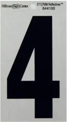 Hillman Black and Silver Reflective Adhesive Number 4