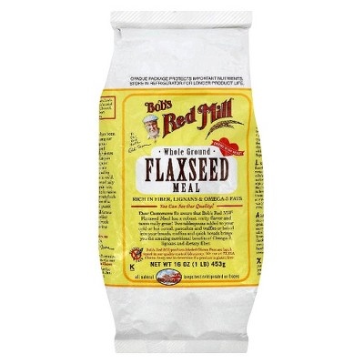 slide 1 of 4, Bob's Red Mill Whole Ground Gluten Free Flaxseed Meal, 16 oz