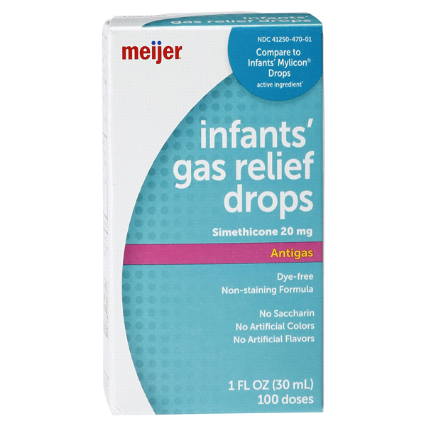 slide 1 of 1, Meijer Infants' Gas Relief Drops, 1 oz
