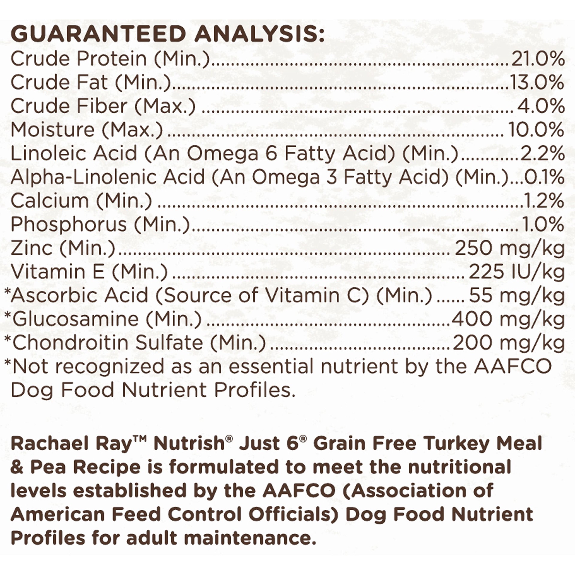 slide 6 of 6, Rachael Ray Nutrish Just 6 Natural Dry Dog Food, Grain Free Turkey Meal & Pea Limited Ingredient Diet, 5 lbs, 5 lb