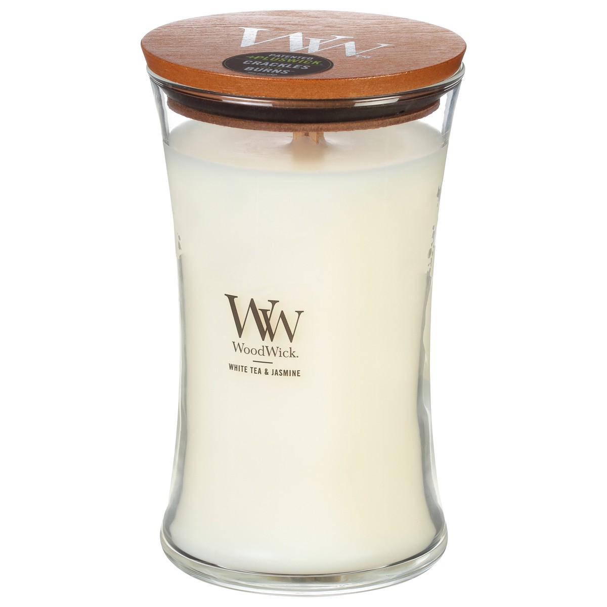 slide 8 of 9, WoodWick White Tea & Jasmine Candle 21.5 oz, 17.2 oz