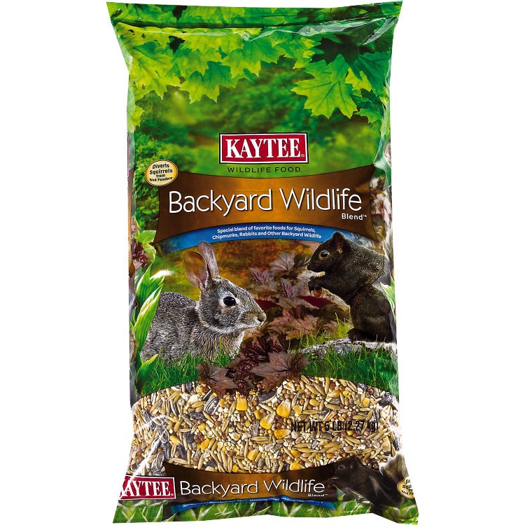 slide 1 of 5, Kaytee Backyard Wildlife Food For Wild Rabbits, Squirrels, and Chipmunks, 5 lb, 1 ct