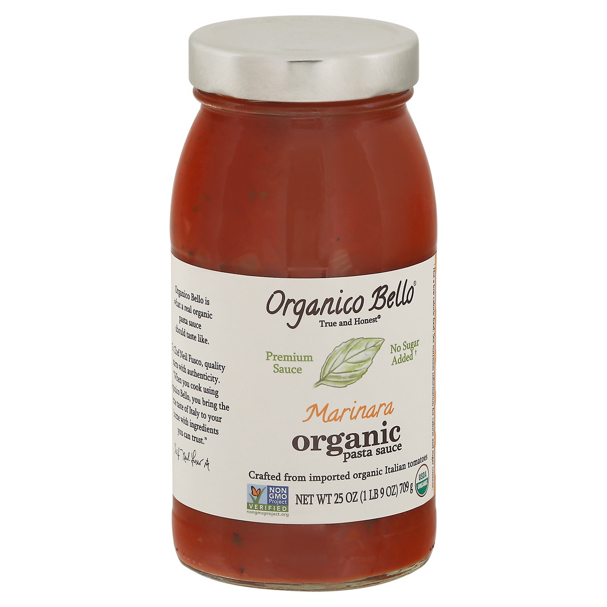 slide 2 of 11, Organico Bello Premium Organic Marinara Pasta Sauce 25 oz, 25 oz