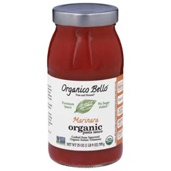 Organico Bello Premium Organic Marinara Pasta Sauce - 25 oz