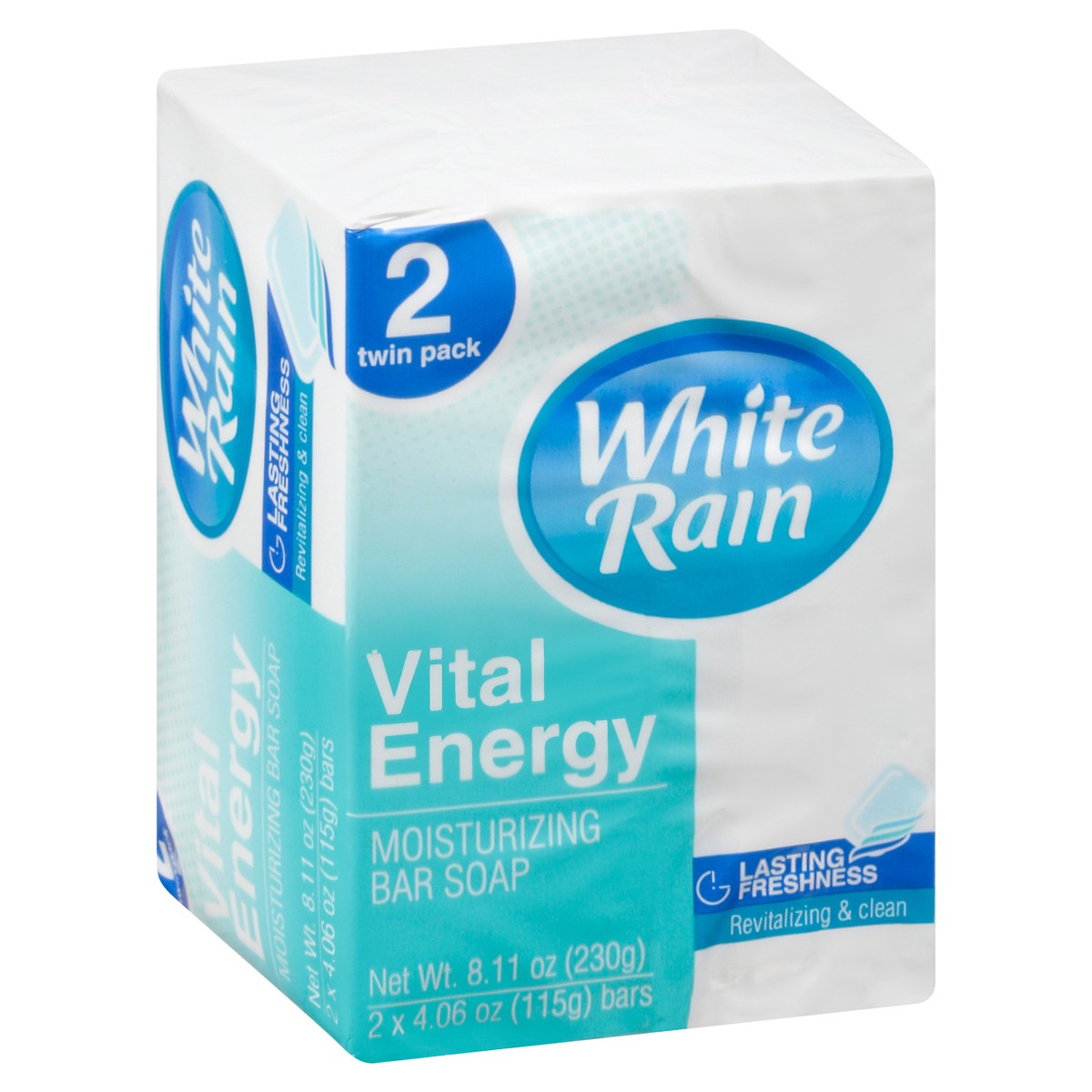 slide 6 of 9, White Rain Moisturizing Vital Energy Bar Soap 2 ea, 2 ct