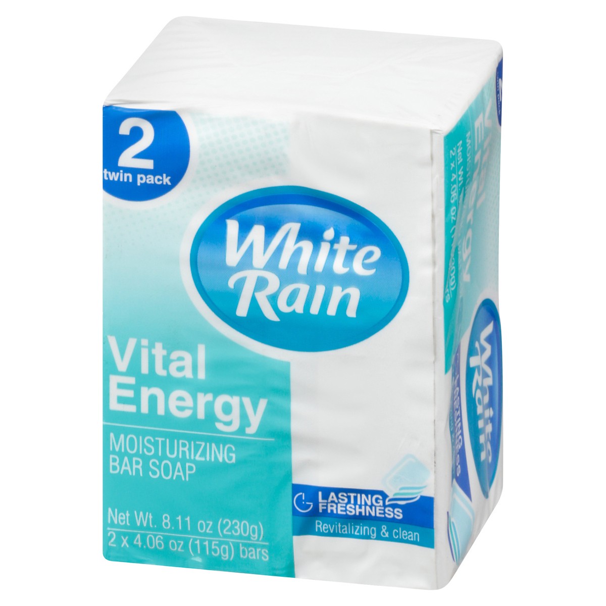 slide 4 of 9, White Rain Moisturizing Vital Energy Bar Soap 2 ea, 2 ct