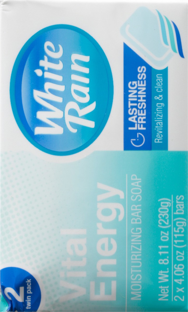 slide 8 of 9, White Rain Moisturizing Vital Energy Bar Soap 2 ea, 2 ct