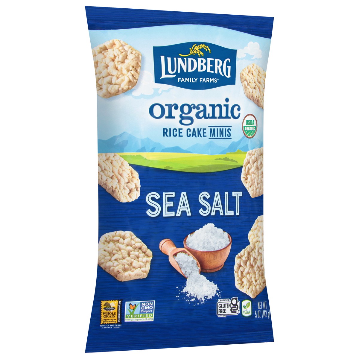 slide 3 of 9, Lundberg Organic Sea Salt Mini Rice Cakes, 5 oz