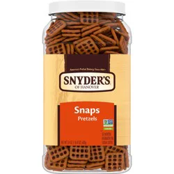 Snyder's of Hanover Snaps Pretzels, 24 oz Canister