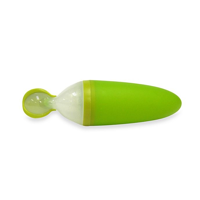 slide 3 of 3, Boon SQUIRT Spoon - Green, 1 ct