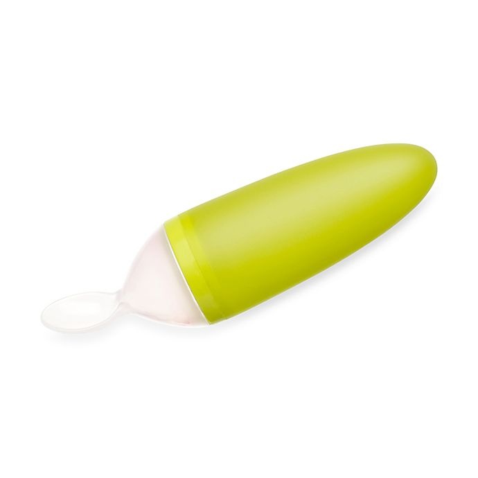 slide 1 of 3, Boon SQUIRT Spoon - Green, 1 ct