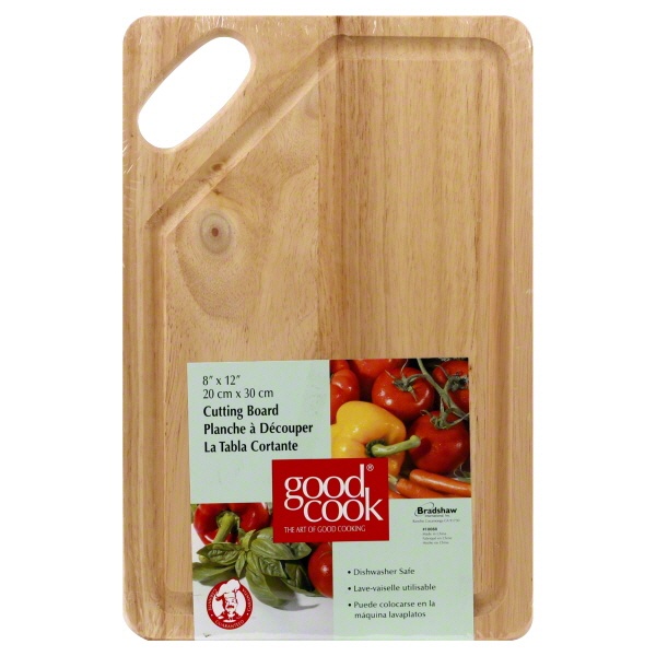 slide 1 of 1, Good Cook Wood Cutting Board, 1 ct