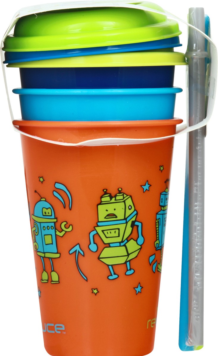 slide 9 of 11, Reduce Straw Tumblers, 12 Ounce, 3 Pack Set, 3 Each, 12 oz