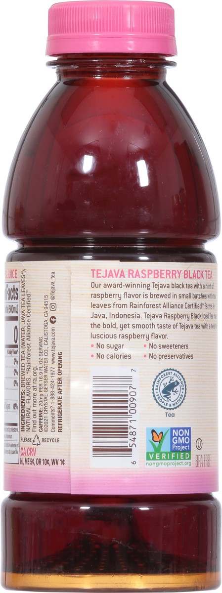 slide 5 of 9, Tejava Raspberry Tea, 16 oz