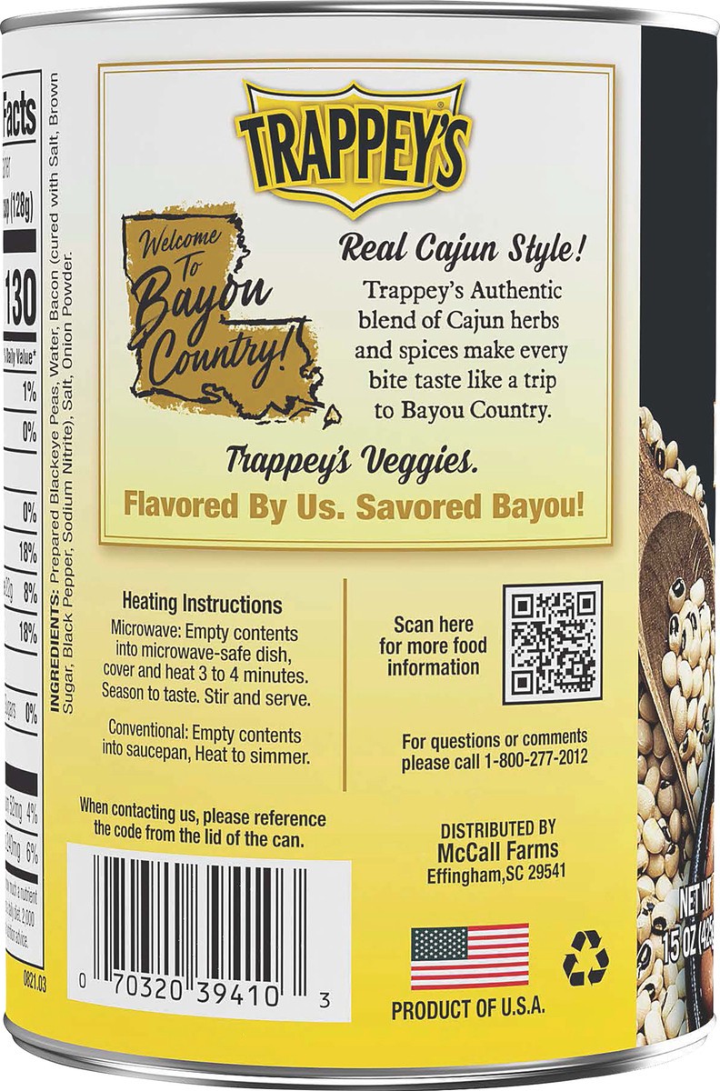 slide 3 of 5, Trappey's Cajun Style Blackeye Peas 15 oz, 15 oz