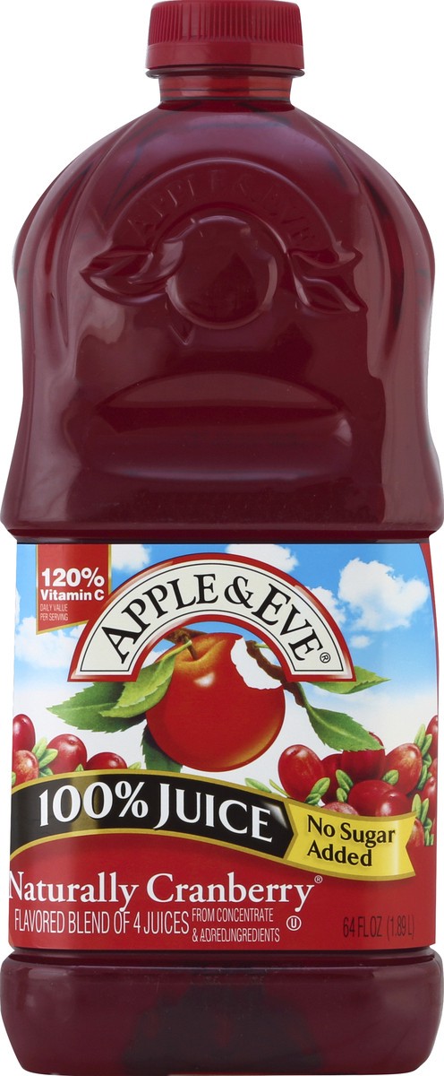 slide 4 of 4, Apple & Eve Natural Cranberry Juice - 64 fl oz, 64 fl oz