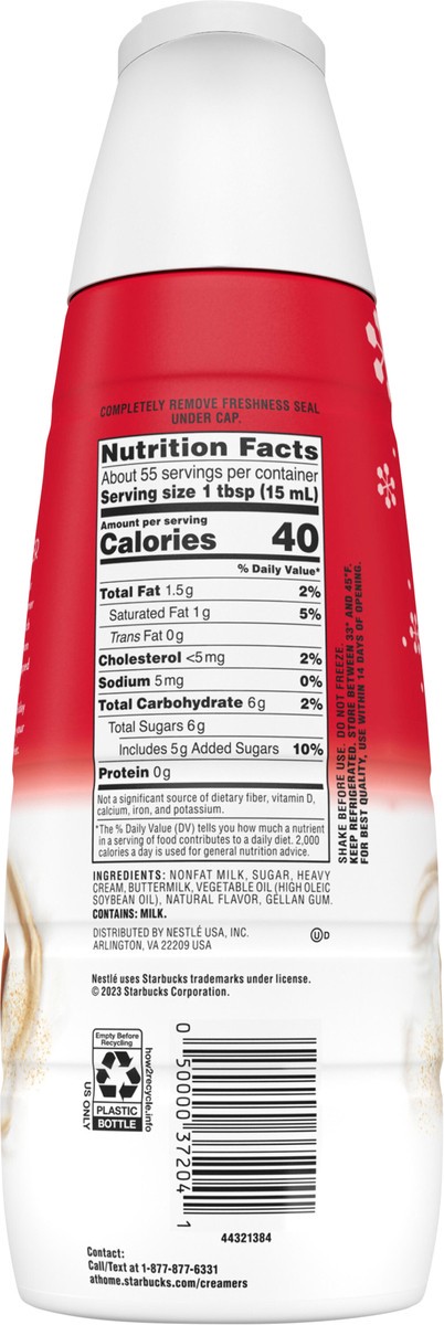 slide 2 of 7, Starbucks Cinnamon Dolce Flavored Coffee Creamer, Inspired by Cinnamon Dolce Latte, 28 fl oz