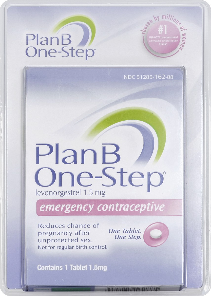 slide 2 of 2, Plan B One-Step Emergency Contraceptive, 1.5 mg