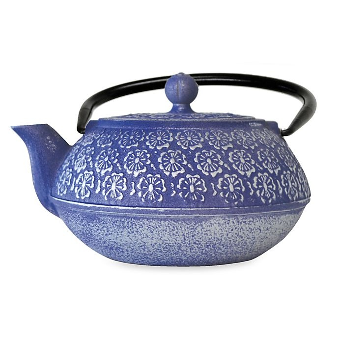 slide 1 of 1, Primula Floral Cast Iron Teapot, 1 ct