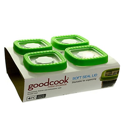 slide 1 of 1, Good Cook Soft Seal 4oz Mini Food Storage Container Set, 4 ct