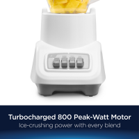 slide 5 of 5, Oster 800W Turbo Blender, White, 6 Cup, 1 ct