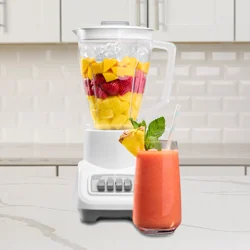 Oster 800W Turbo Blender, White, 6 Cup