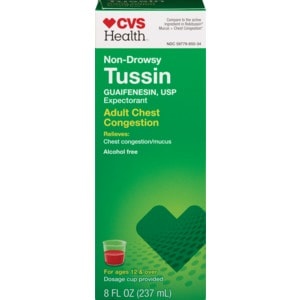 slide 1 of 1, CVS Health Tussin Non-Drowsy Cough Formula, 8 fl oz