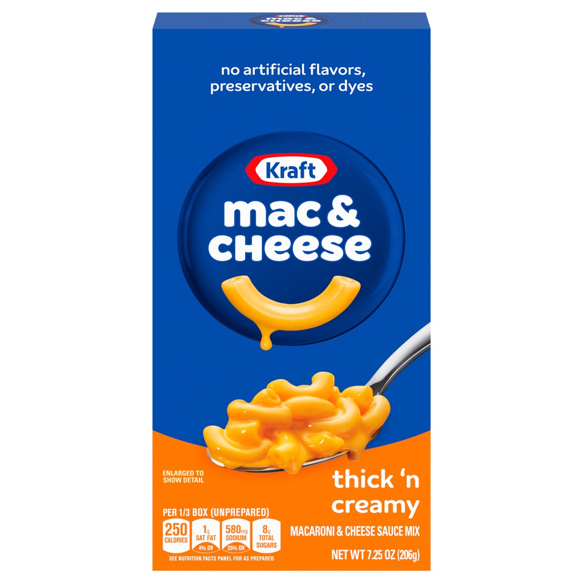 slide 1 of 5, Kraft Thick 'n Creamy Mac & Cheese Macaroni and Cheese Dinner, 7.25 oz Box, 7.25 oz