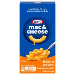Kraft Thick 'n Creamy Mac & Cheese Macaroni and Cheese Dinner, 7.25 oz Box