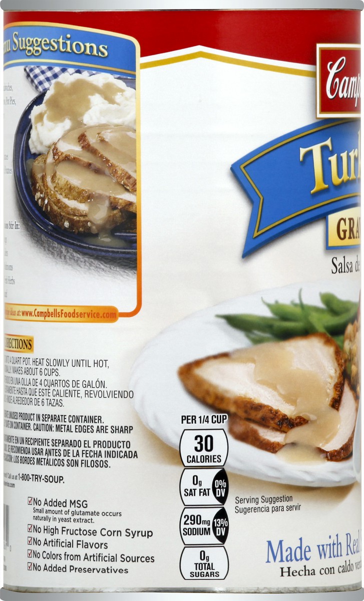 slide 13 of 13, Campbell's Turkey Gravy 50 oz, 50 oz