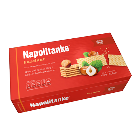 slide 1 of 1, Kraš Hazelnut Wafer, 420 gram