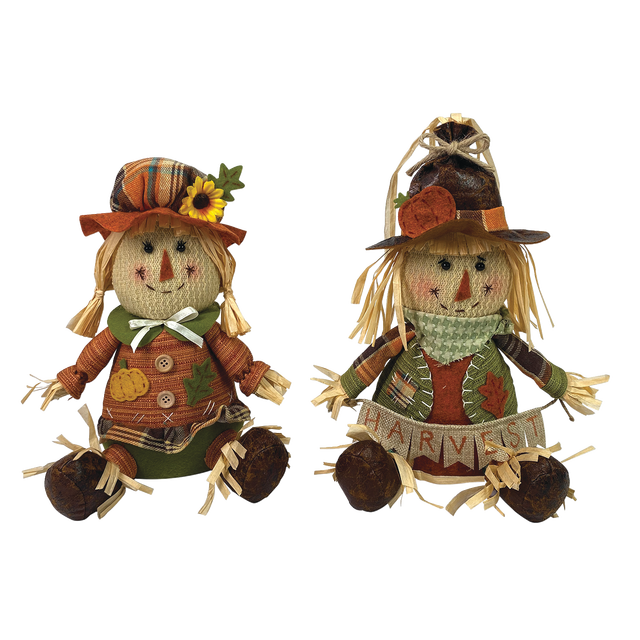 slide 1 of 1, Fall Sitting Plush Scarecrow, 1 ct