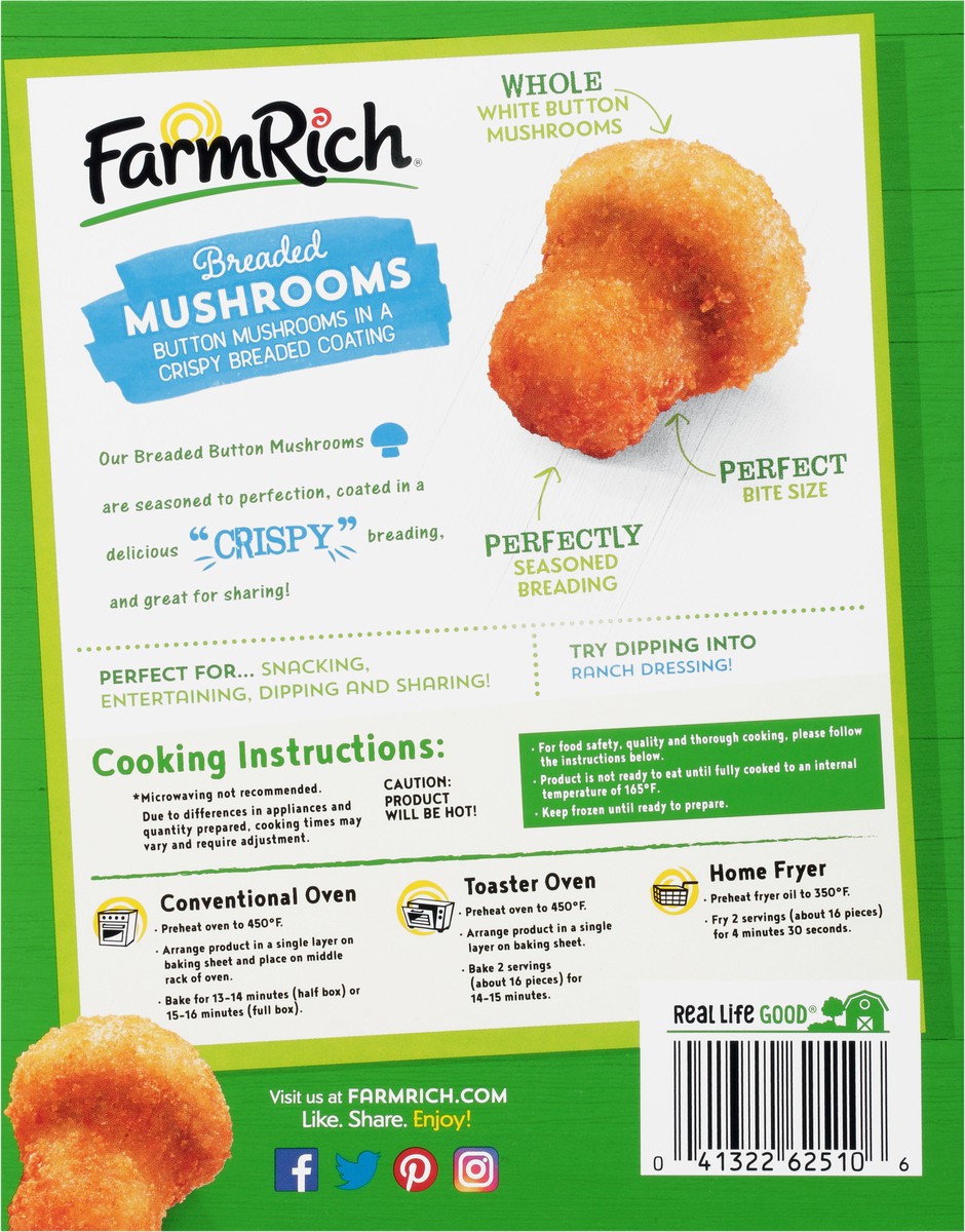 slide 4 of 11, Farm Rich Mushrooms, 18 oz