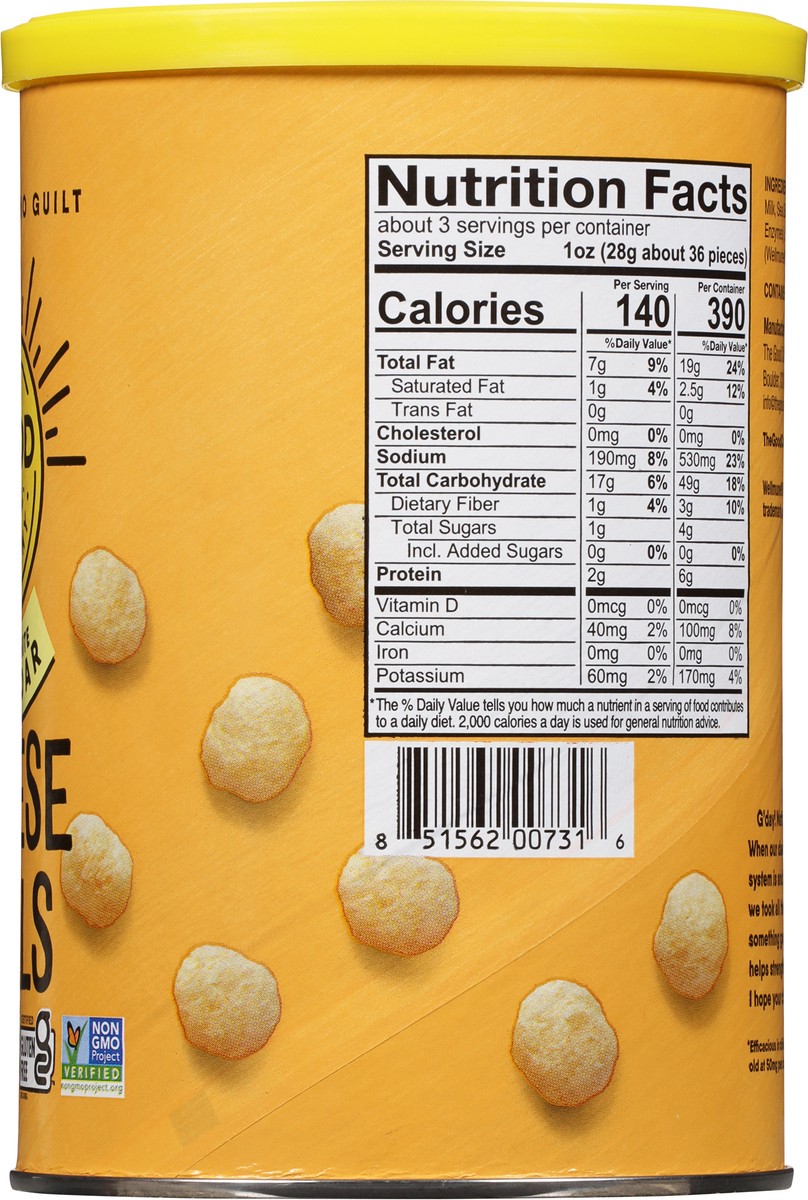 slide 4 of 12, The Good Crisp Company Aged White Cheddar Cheese Balls 2.75 oz, 