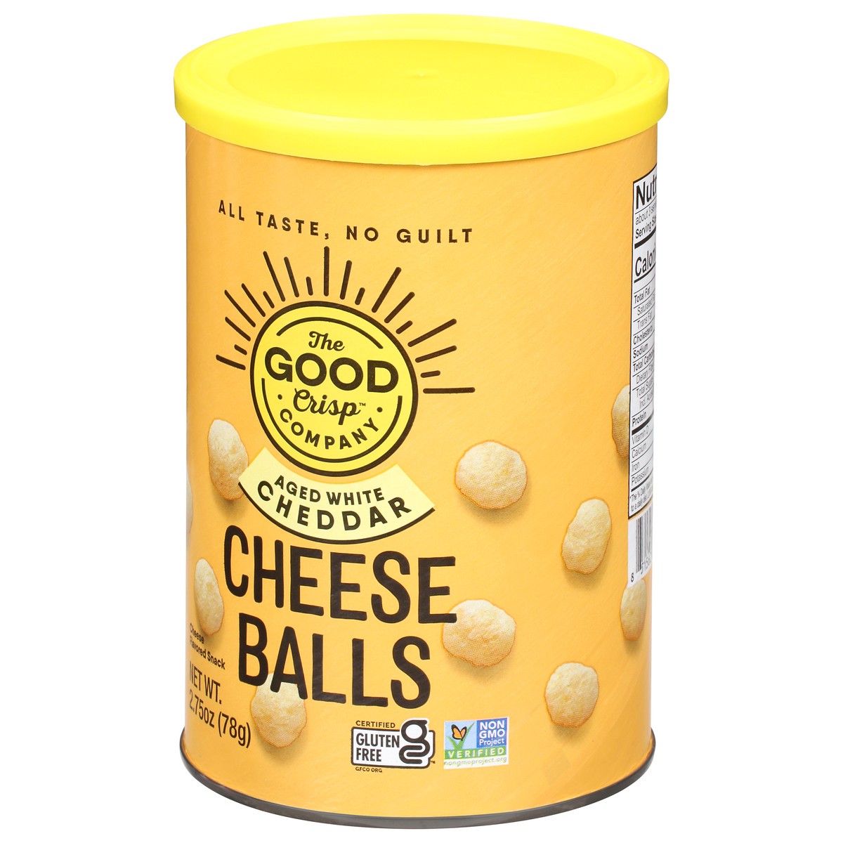 slide 5 of 12, The Good Crisp Company Aged White Cheddar Cheese Balls 2.75 oz, 