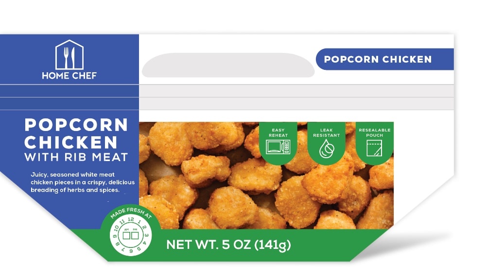 slide 1 of 1, Home Chef Popcorn Chicken With Rib Meat (Not Available Before 11:00 Am Daily), 5 oz