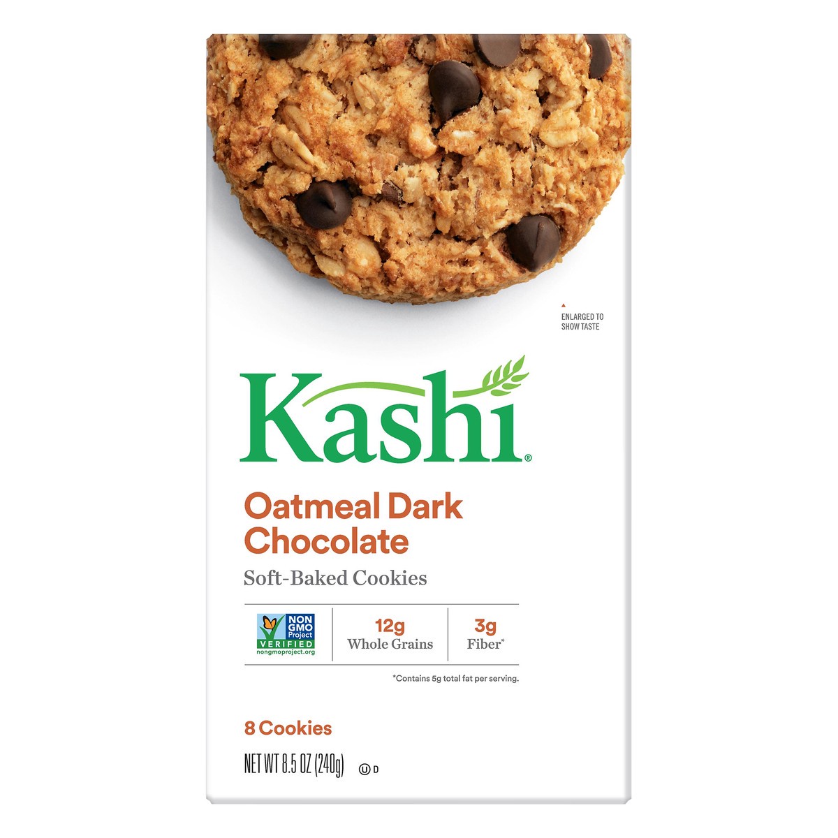 slide 1 of 9, Kashi Oatmeal Dark Chocolate Softbaked Cookies, 8.5 oz