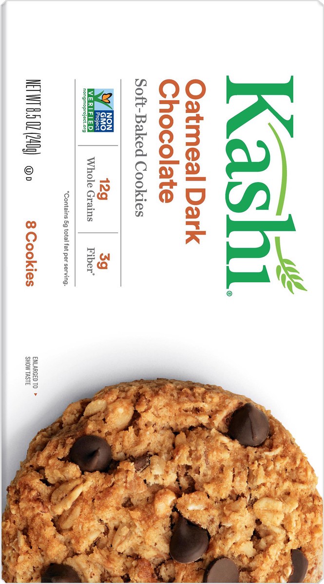 slide 9 of 9, Kashi Oatmeal Dark Chocolate Softbaked Cookies, 8.5 oz