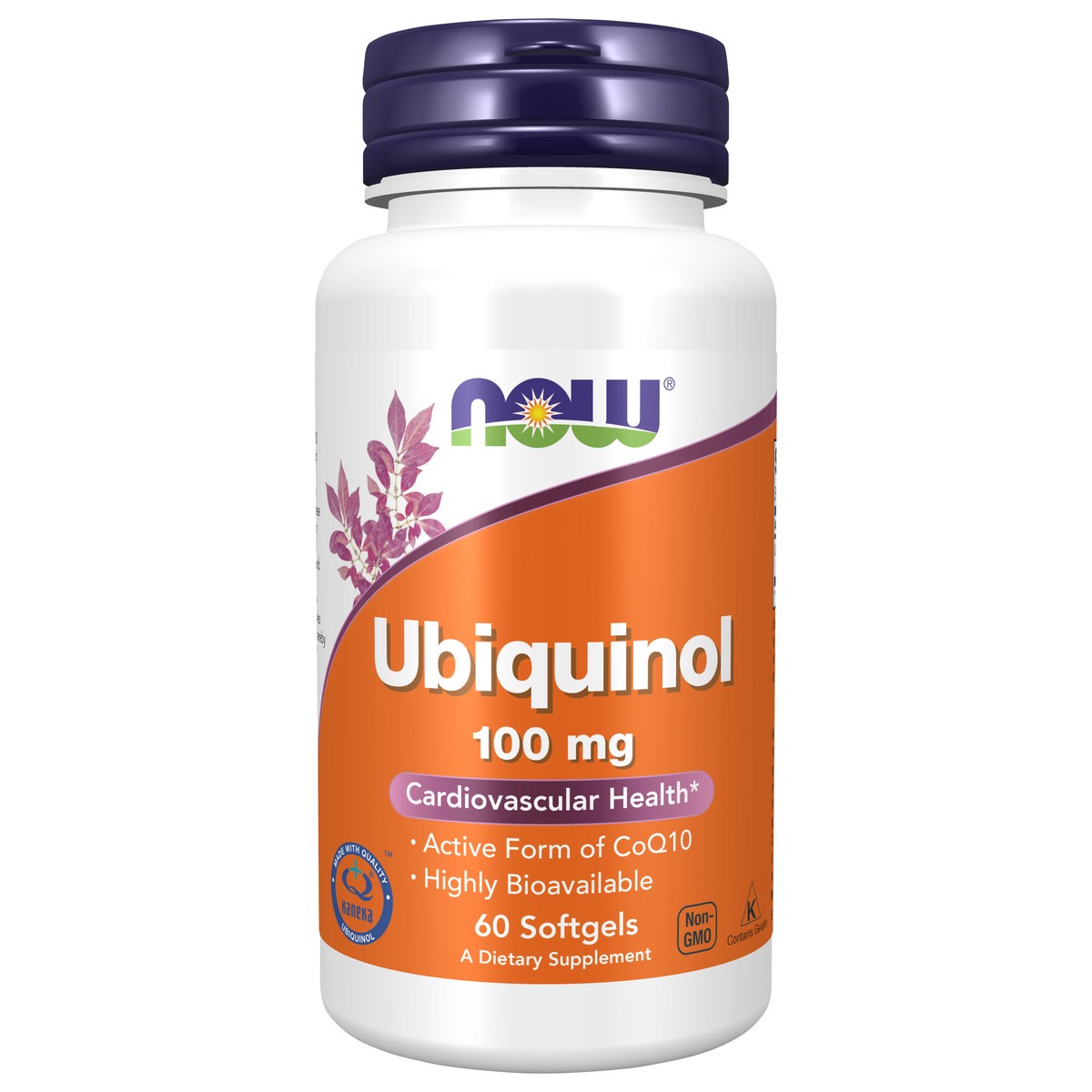 slide 1 of 4, NOW Ubiquinol 100 mg - 60 Softgels, 60 ct